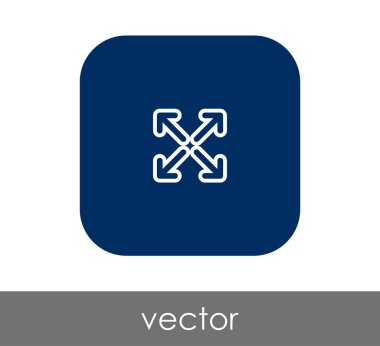 simgesini, genişletin işareti, vektör çizim 