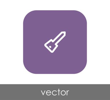 ev anahtar simgesi, vektör çizim