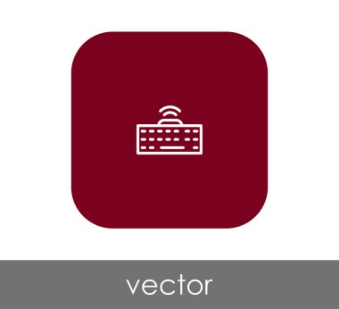 Klavye simgesi vektör illüstrasyonu