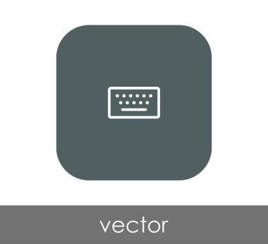 Klavye simgesi vektör illüstrasyonu