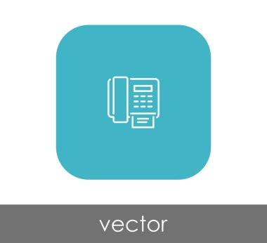 Faks makinesi simgesi