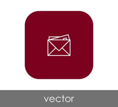 zarf simgesi, işaret, vektör çizim 