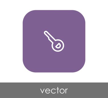 ev anahtar simgesi, vektör çizim