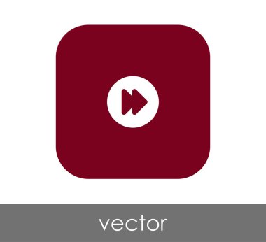 web tasarım ve uygulamaları için hızlı ileri simge