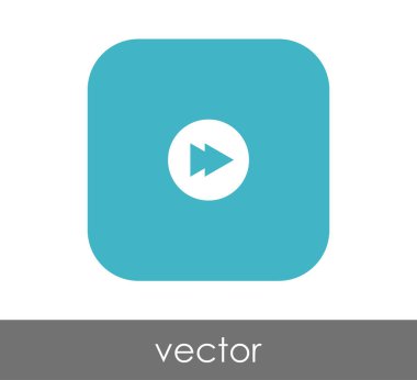 web tasarım ve uygulamaları için hızlı ileri simge