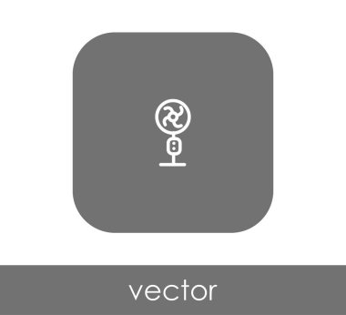 fan simge, sembol, vektör çizim 