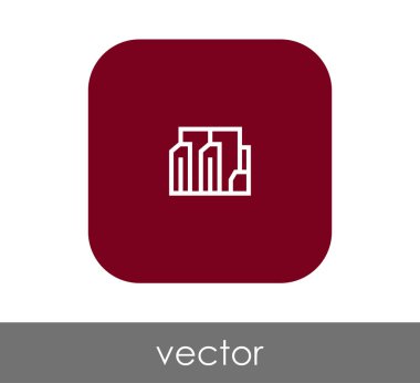 Fabrika simgesi, sınaî-vektör çizim 