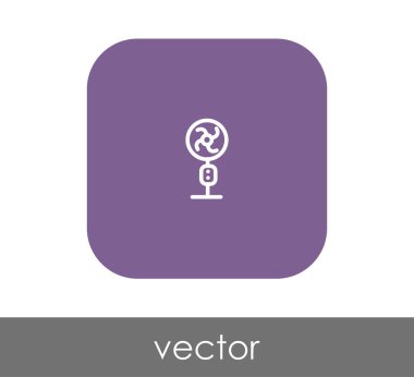 fan simge, sembol, vektör çizim 