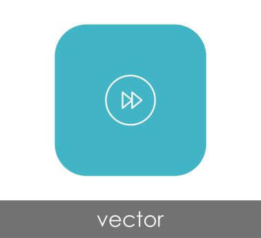 web tasarım ve uygulamaları için hızlı ileri simge