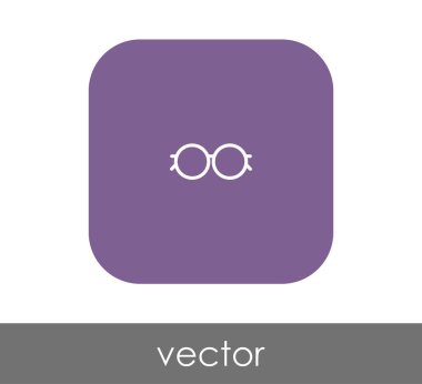 gözlük simgesi vektör illüstrasyonu