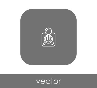 Oyun çubuğu düz simgesi