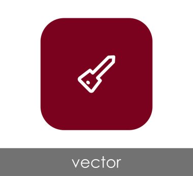 ev anahtar simgesi, vektör çizim