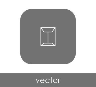 web tasarım ve uygulamalar için zarf simgesi