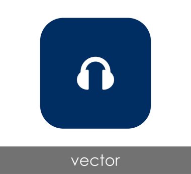 kare kulaklık kutsal kişilerin resmi, vektör çizim