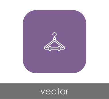 Askı web simgesi, vektör çizim