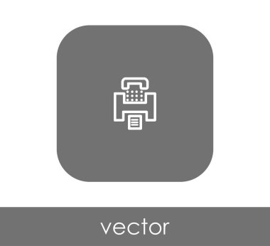 Faks makinesi simgesi