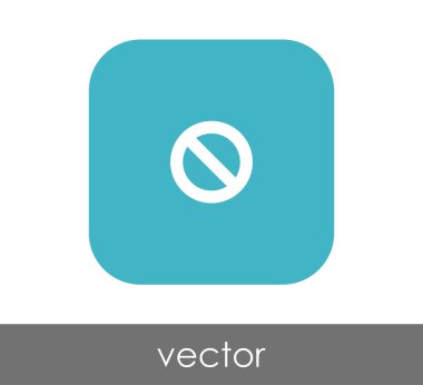 Yasak işareti simgesi