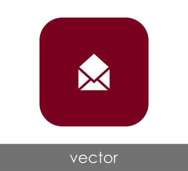 web tasarım ve uygulamalar için zarf simgesi