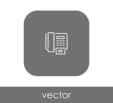 Faks makinesi simgesi