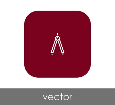 Çizim pusula simgesini, vektör çizim