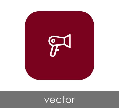 saç kurutma makinesi düz kutsal kişilerin resmi içinde yuvarlatılmış kare