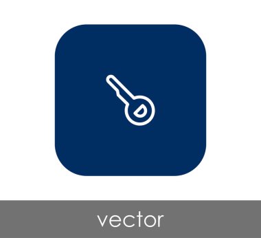 ev anahtar simgesi, vektör çizim