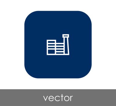 Fabrika simgesi, sınaî-vektör çizim 