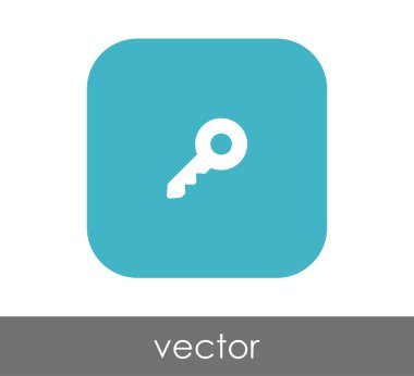 ev anahtar simgesi, vektör çizim