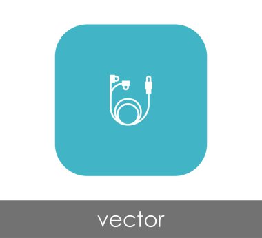 vektör çizim tasarım kulaklıklar simgesinin