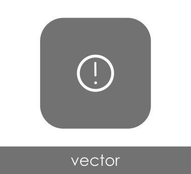 ünlem işareti simgesi, işaret, vektör çizim 