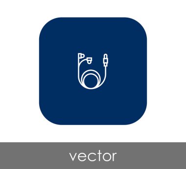 vektör çizim tasarım kulaklıklar simgesinin