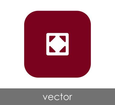 simgesini, genişletin işareti, vektör çizim 