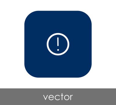 ünlem işareti simgesi, işaret, vektör çizim 