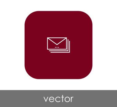 web tasarım ve uygulamalar için zarf simgesi