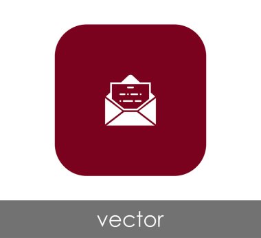 zarf simgesi, işaret, vektör çizim 