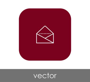 zarf simgesi, işaret, vektör çizim 