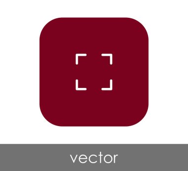 simgesini, genişletin işareti, vektör çizim 