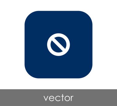 Yasak işareti simgesi