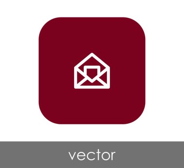 web tasarım ve uygulamalar için zarf simgesi