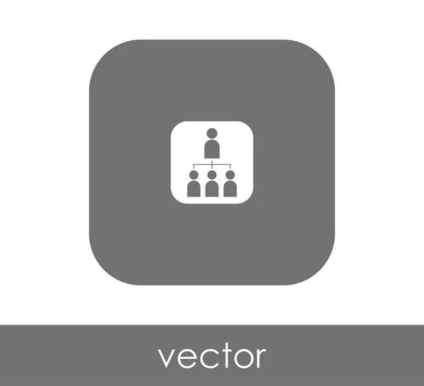 Ícone web hierarquia — Vetor de Stock