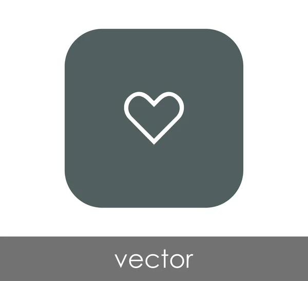 ไอคอนเว็บของหัวใจ — ภาพเวกเตอร์สต็อก