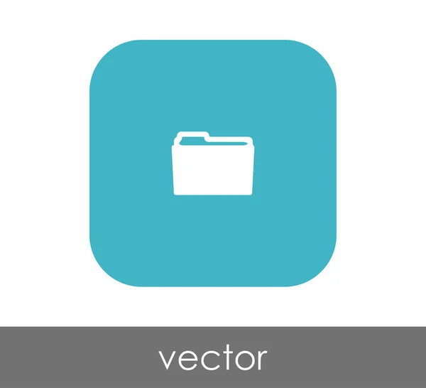 Icono de carpeta — Vector de stock