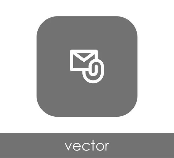 Email attachment icon — Stock Vector