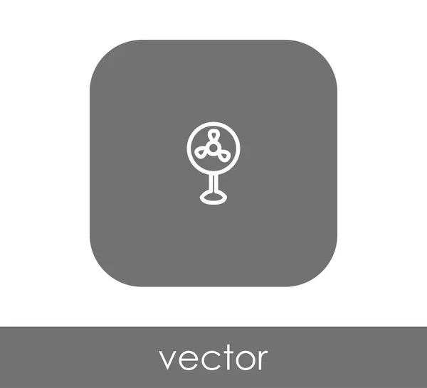 Icono Del Ventilador Símbolo Vector Ilustración — Vector de stock