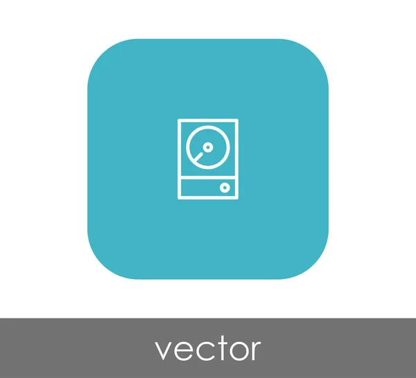Icône Web Disque Dur Illustration Vectorielle — Image vectorielle