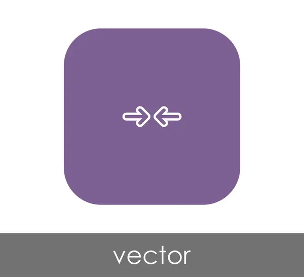 Icono de flecha ajuste — Vector de stock