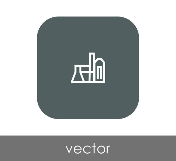 Icono Fábrica Industrial Ilustración Vectores — Vector de stock