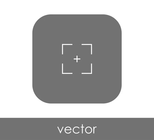 Pictogram van de focus van de camera — Stockvector