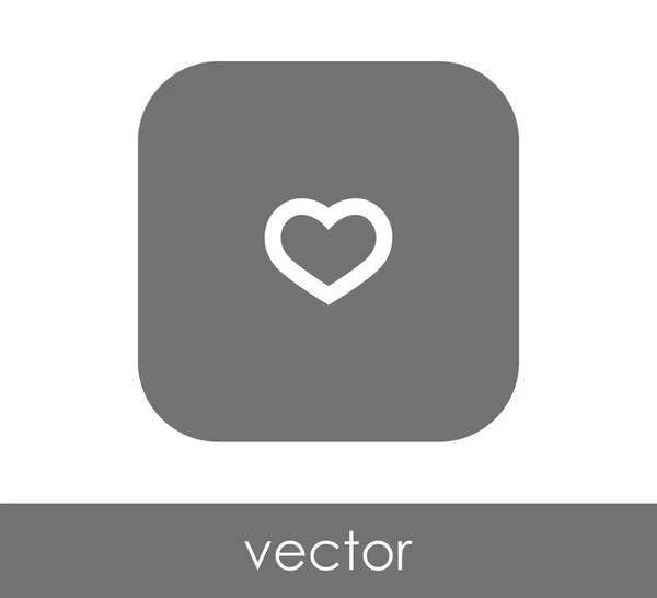 Corazón icono web — Vector de stock