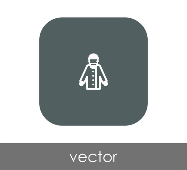 Ikon web dokter - Stok Vektor